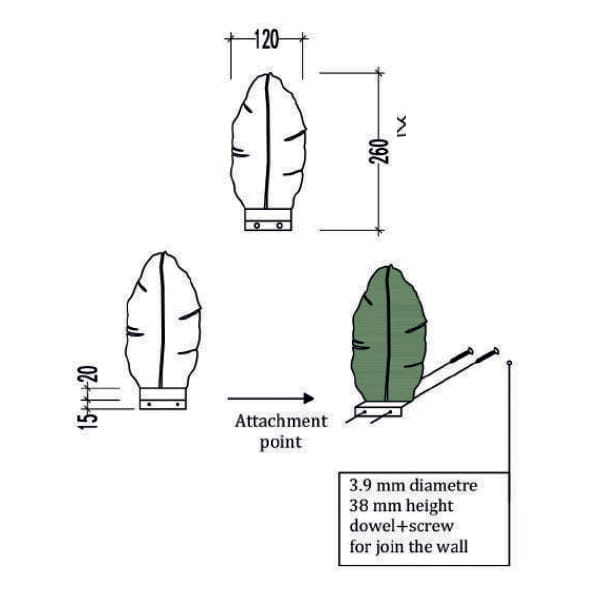 Custom Products — Wall Alocasia