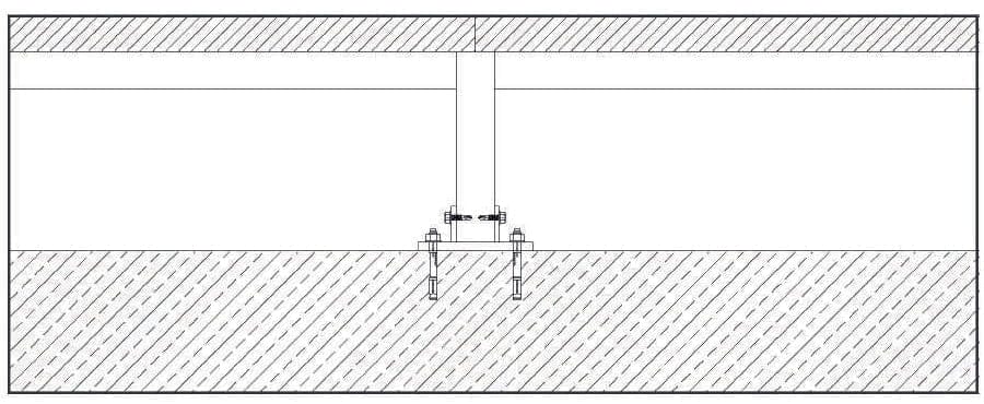 Raised Flooring — RF 002 — Raised floor detail — RF 002
